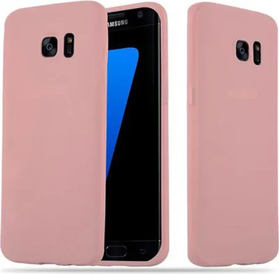 Obrázok produktu pre Cadorabo puzdro pre Samsung Galaxy S7 EDGE ochranné puzdro v ružovej farbe puzdro na mobilný telefón TPU silikónový kryt