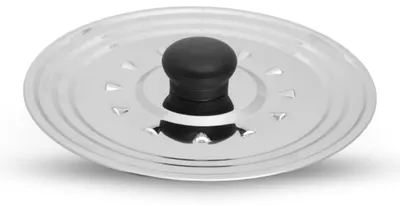Imagen del producto de Tapa universal de acero inoxidable, de 28, 30 y 32 cm, con orificios de ventilación, para ollas y sartenes
