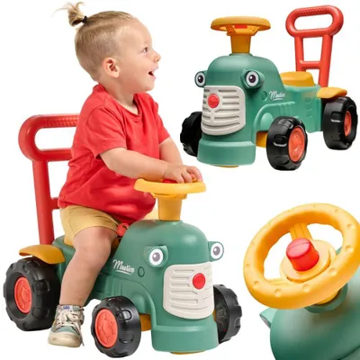 Productafbeelding van Falk Maurice Ride-on Tractor Groene Pusher Pusher Opbergdoos voor 1-3 jaar