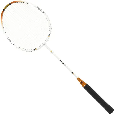 Obrázok produktu pre Bedmintonová raketa Enero Pro 30 s ochranným krytom hlavy - Ľahká a stabilná (94 g) - Hliník a drevo - Ergonomická rukoväť - Na vnútorné aj vonkajšie použitie - Biela