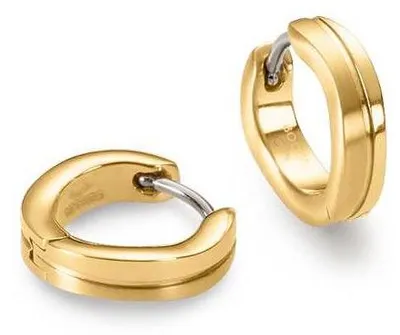 Produktbild von Boccia Damen Creolen 0563-06 Titan goldplattiert