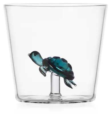 Tumbler Marine Garden, 30 cl, Borosilikatglas, handgefertigt