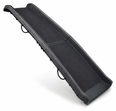 Obrázek produktu pro Wiltec rampa pro psy, rozměry 155 x 40 cm, nosnost 90 kg, skládací, s protiskluzovou povrchovou úpravou. Skládací rampa pro psy z PP, vhodná pro vstup do auta, SUV a pick-upů