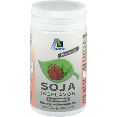 Productafbeelding van Sojaisoflavonen capsules, 60 mg + E-vitamine, 60 stuks