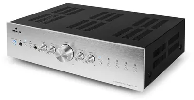 Obrázok produktu pre Auna zosilňovač, HiFi stereo mini zosilňovač, HiFi zosilňovač s ovládaním basov a výšok, 2-kanálový audio zosilňovač, stereo zosilňovač a reproduktor s diaľkovým ovládaním a AUX vstupom, AV prijímač pre MP3 a CD