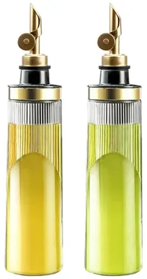 Ölflasche aus Glas 650 ml mit Edelstahl-Ausgießer