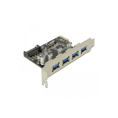 Produktbild von Delock PCI Express Card > 4 x USB 3.0 - USB-Adapter - PCIe 2.0 - USB 3.0 x 4