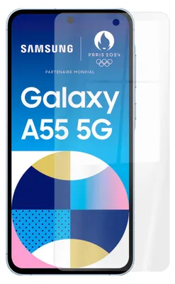 Image de 1001Coques - Film verre trempé de protection compatible avec Samsung Galaxy A55 5G - Anti-rayures écran