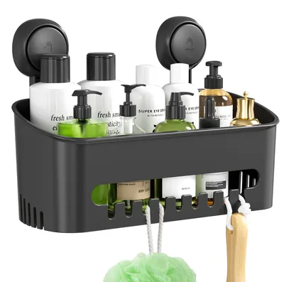 Imagen del producto de Omgoods - Estante para ducha con ventosa resistente, ideal para el baño