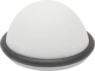 Produktbild von WAGNER Türstopper BETON HEMISPHERE - Ø 105 x 55 mm, aus Beton grau, Kautschuk schwarz, schwer, zum Hinstellen - 15518801
