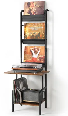 Productafbeelding van Vinyl Platenkast met Platenhouder voor 200 LP’s