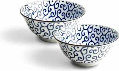 Produktbild von Japan-Bowls ASIATICA | Bowl Schalen Porzellan 15cm 2er Set Musubi