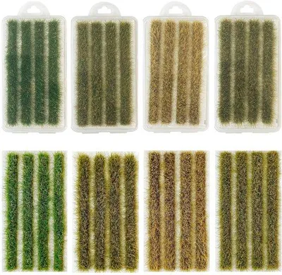 Produktbild von Miniatur-Landschaftsaccessoire - Statische Grasmatte für Reisfelder - Ideal für Modellbau und Brettspiele
