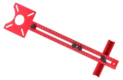 Productafbeelding van 400 mm 4-in-1 router freesgroefhouder, multifunctionele freessjabloon voor houtbewerking