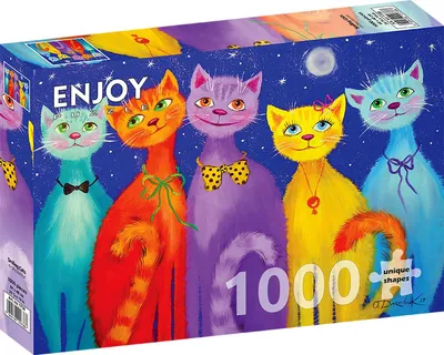 Immagine prodotto di Puzzle 1000 pezzi ENJOY - Gatti sorridenti
