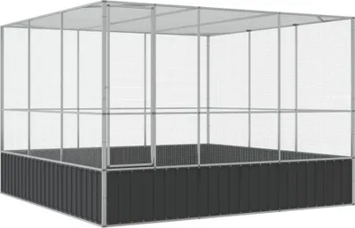 Obrázek produktu pro Voliéra stříbrná 311 x 307 x 212 cm ocel