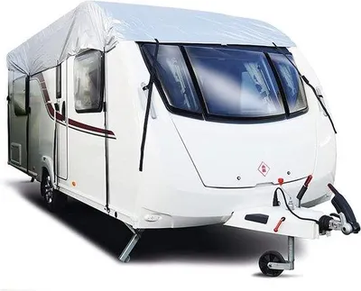 Image de Bâche de toit pour caravane, 4-5 m, grise, imperméable