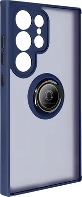 Immagine prodotto di Avizar, custodia per cellulare con anello di fissaggio per Samsung Galaxy S24 Ultra, blu notte