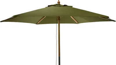 Obrázok produktu pre Drevený záhradný slnečník, Ø 250 cm, zelený