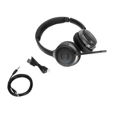 Obrázok produktu pre Targus AEH104GL, Káblový a bezdrôtový, Hovor / hudba, 160 g, Slúchadlá s mikrofónom, Čierna