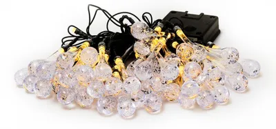 Immagine prodotto di Catena luminosa decorativa a LED e solare IMMAX DROP 50xLED 7 m IP65 bianco caldo