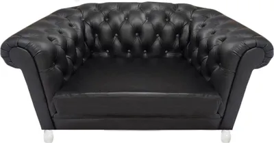 Produktbild von Moderner Schwarzer Chesterfield Sessel Wohnzimmer Lehnsessel 1-Sitzer