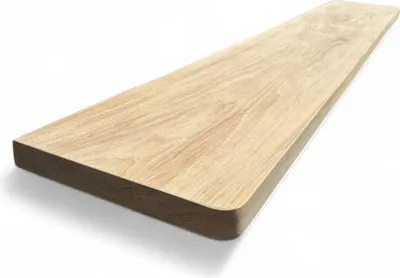 Zdjęcie produktu dla Parapet z litego dębu 180x25x4cm z zaokrąglonymi narożnikami, stopień dębowy, próg z litego dębu, dębowy stopień schodowy, podłoga dębowa
