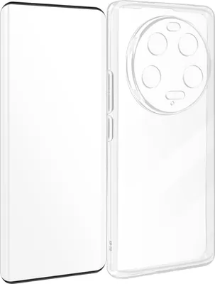 Produktbild von Avizar, Silikonhülle für Xiaomi 13 Ultra mit 9H Glas-Folie, Schutz-Set, Schwarz
