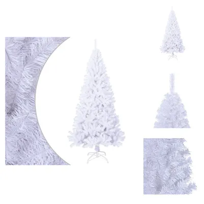 Produktbild von vidaXL Künstlicher Weihnachtsbaum mit Dicken Zweigen Weiß 210 cm PVC -  Weihnachtsbäume