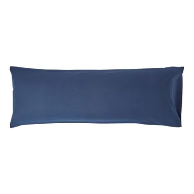Produktbild von HOMESCAPES Leinen Seitenschläferkissenbezug Dunkelblau, 48 x 136 cm
