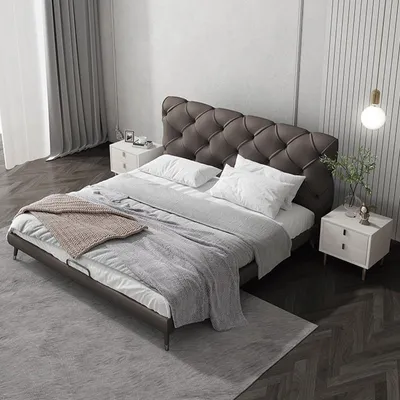 Obrázek produktu pro Moderní postel ložnice ve stylu rámu postele Nábytek JVmoebel