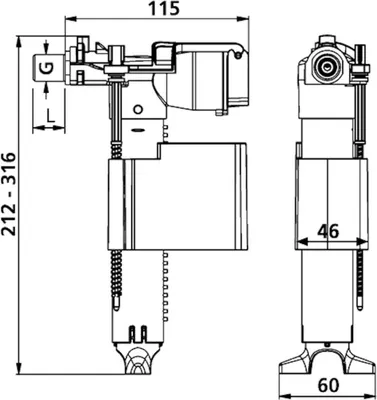 Produktbild von SANIT 25.001.00..0000 Uni-Füllventil 510 (multiflow)