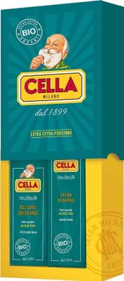 Produktbild von Cella Rasiercreme und Balsam Geschenkset BIO