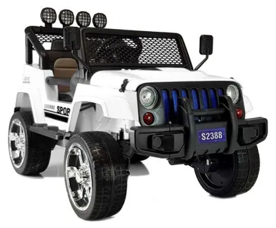 Image de Voiture électrique S2388 Jeep blanche 4x45 W