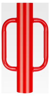 Produktbild von 3,6 kg Zaunpfosten-Treiber mit Griffen, robuster T-Pfostentreiber für T-Pfosten, U-Pfosten, Metallpfosten und Schilderpfostentreiber, Rot