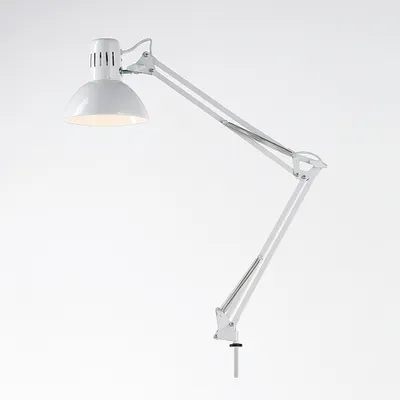 Produktbild von Arc Modern Schreibtischlampe Weiß 1 Licht E27