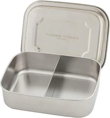 Produktbild von Geschirrstapel 1,8 l 2 Fächer Edelstahl H 7 B 17,5 L 23 cm