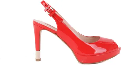 Produktbild von GUESS Damen Pumps Highheels Stilettos Riemchenpumps Plateau Rot #669