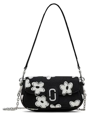 Productafbeelding van MARC JACOBS 2S5HSH026H02-005 THE CLOVER SCHOUDERTAS. Tas voor dames. Kleur: zwart/wit. Maat: [Maat specificatie ontbreekt, hier zou de maat moeten worden ingevuld, bijvoorbeeld "Klein", "Medium", "Groot" of de exacte afmetingen]