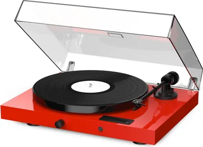 Zdjęcie produktu dla Pro-Ject JukeBox E1 + OM5e  Gramofon, System all-in-one / Plug and Play z Bluetooth, czerwony piano