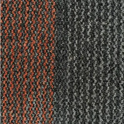 Produktbild von Teppichfliese Schlinge Essential 96 grauorange 3 mm 50x50 cm