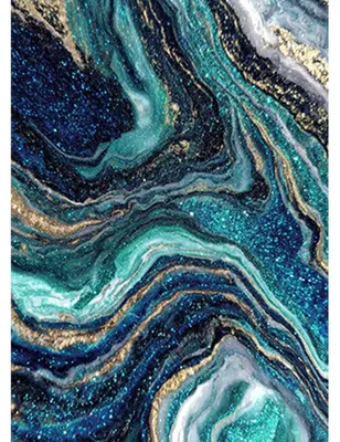 Produktbild von Diamond Painting Set Ozeanoberfläche Abstrakt 30x40 cm Blau