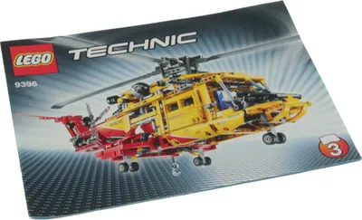 Produktbild von 1x Lego Technic Bauanleitung Heft 3 Airport Helikopter Hubschrauber 9396