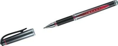 Produktbild von uni-ball Gel IMPACT UM-153S Gelschreiber schwarz/rot 0,6 mm, Schreibfarbe: rot, 1 St.