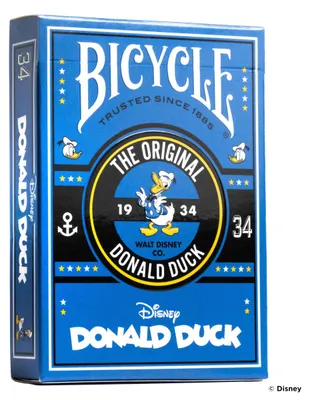 Immagine prodotto di Mazzo di carte Bicycle® - Mazzo di carte da gioco Disney Paperino Carte da poker a mazzo singolo