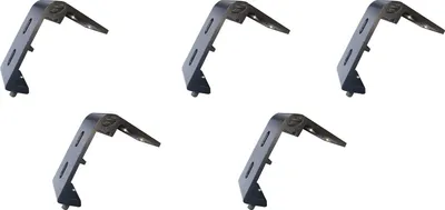 Immagine prodotto di Milani Home - kit 5 staffe per laterale zanzariera, 10 x 10 x 5 cm, in alluminio, antracite