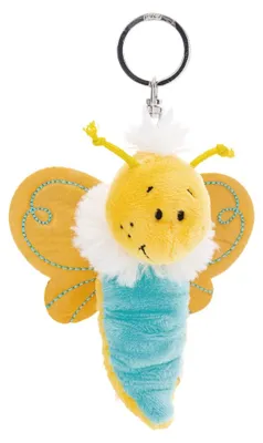 Produktbild von NICI Schlüsselanhänger Flibbies Schmetterling gelb 10cm Header Karte