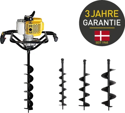 Produktbild von TEXAS Erdbohrer Erdlochbohrer Benzin Pfahlbohrer Erdbohrgerät EA5300 52ccm 1,9PS