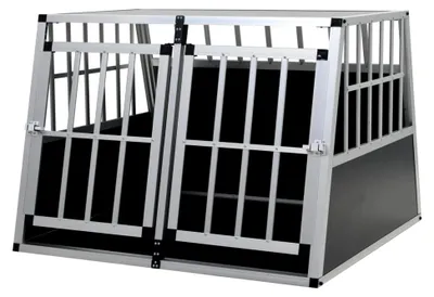 Produktbild von Hundetransportbox mit Doppeltür 94x88x69 cm