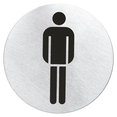 Produktbild von Blomus 68141 Türschild WC Herren Edelstahl Matt